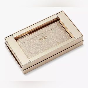 Kate Spade glitter slim cardholder